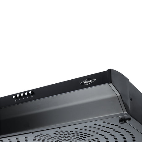 Campana Extractora Haceb Kala Negro 60x11.6cm 110 Voltios de Tres Velocidades y con Iluminación - CAMPANAS Y EXTRACTORES | Bylmo