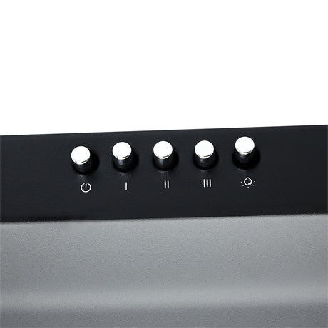 Campana Extractora Haceb Kala Negro 60x11.6cm 110 Voltios de Tres Velocidades y con Iluminación - CAMPANAS Y EXTRACTORES | Bylmo