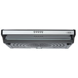 Campana Extractora Haceb Kala Negro y Inox 60x11.6cm 110 Voltios de Tres Velocidades y con Iluminación - CAMPANAS Y EXTRACTORES | Bylmo