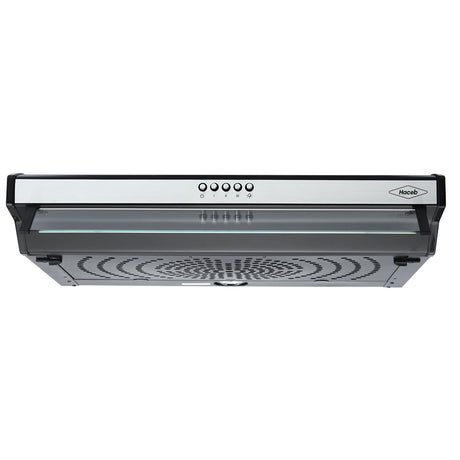Campana Extractora Haceb Kala Negro y Inox 60x11.6cm 110 Voltios de Tres Velocidades y con Iluminación - CAMPANAS Y EXTRACTORES | Bylmo
