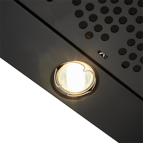 Campana Extractora Haceb Kala Negro y Inox 60x11.6cm 110 Voltios de Tres Velocidades y con Iluminación - CAMPANAS Y EXTRACTORES | Bylmo