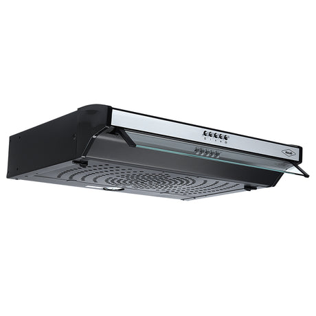 Campana Extractora Haceb Kala Negro y Inox 60x11.6cm 110 Voltios de Tres Velocidades y con Iluminación - CAMPANAS Y EXTRACTORES | Bylmo
