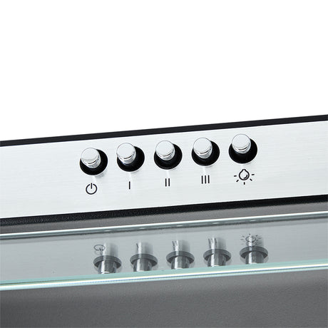 Campana Extractora Haceb Kala Negro y Inox 60x11.6cm 110 Voltios de Tres Velocidades y con Iluminación - CAMPANAS Y EXTRACTORES | Bylmo