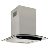 Campana Extractora Isla Haceb Negro 86x43.5cm 110 Voltios de Tres Velocidades con Pantalla Digital y con Iluminación