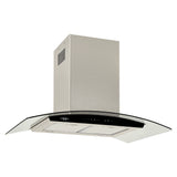 Campana Extractora Isla Haceb Negro 96x45.5cm 110 Voltios de Tres Velocidades con Pantalla Digital y con Iluminación - CAMPANAS Y EXTRACTORES | Bylmo
