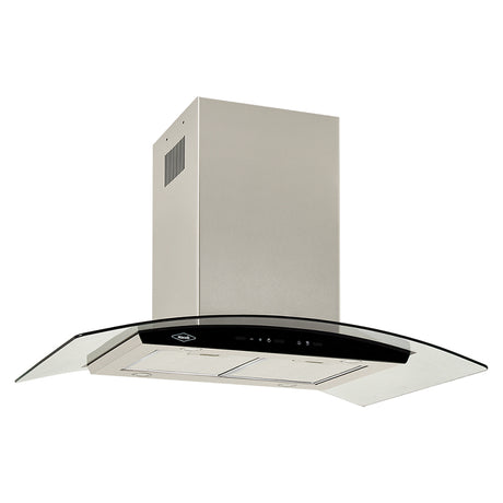 Campana Extractora Isla Haceb Negro 96x45.5cm 110 Voltios de Tres Velocidades con Pantalla Digital y con Iluminación - CAMPANAS Y EXTRACTORES | Bylmo
