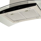 Campana Extractora Isla Haceb Negro 96x45.5cm 110 Voltios de Tres Velocidades con Pantalla Digital y con Iluminación - CAMPANAS Y EXTRACTORES | Bylmo