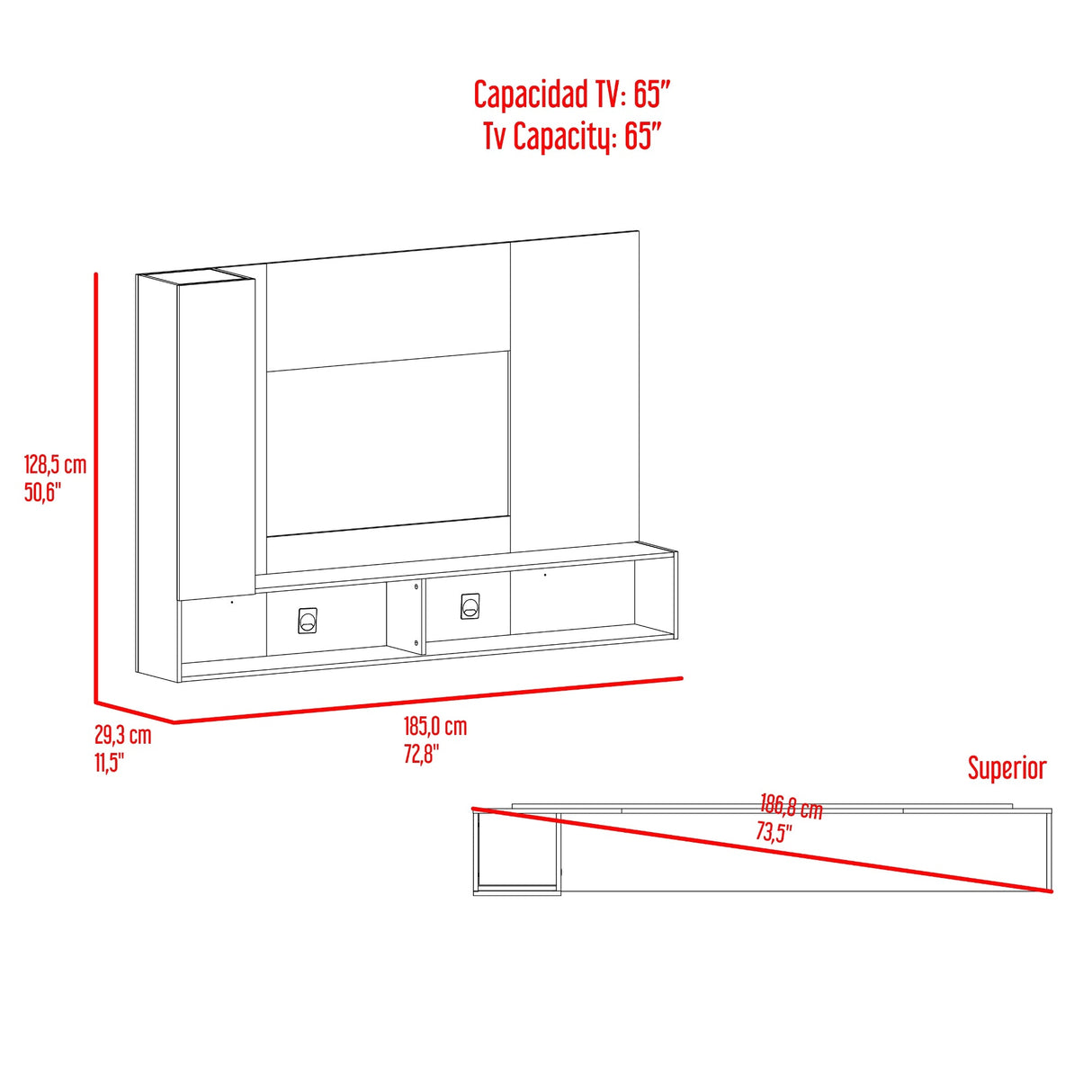 Panel TV Beta Wengue - vista 9