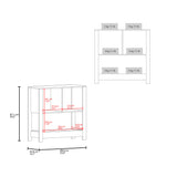 Mueble Auxiliar de Cocina Latte Blanco y Fresno 89x88cm con Dos Compartimientos - BARRAS Y MUEBLES AUXILIARES | Bylmo
