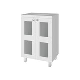Mueble para Lavamanos Haysi Blanco 59.3x86.5cm Individual con Lavamanos y con Dos Puertas