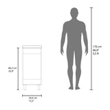 Mueble para Lavamanos Oxford Wengue 39.6x86.4cm Individual con Lavamanos y con Una Puerta - MUEBLES PARA LAVAMANOS | Bylmo