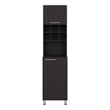 Alacena Attica Wengue 50x204cm con Dos Puertas y con Patas - ALACENAS Y MUEBLES MICROONDAS | Bylmo