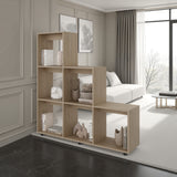 Biblioteca Escalera Salamanca Cartagena 122.1x128.2cm con con Seis Compartimientos y con Patas