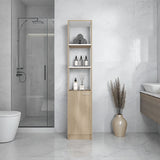 Mueble Auxiliar para Baño Bath Cartagena y Blanco 33x162.2cm con Cuatro Entrepaños