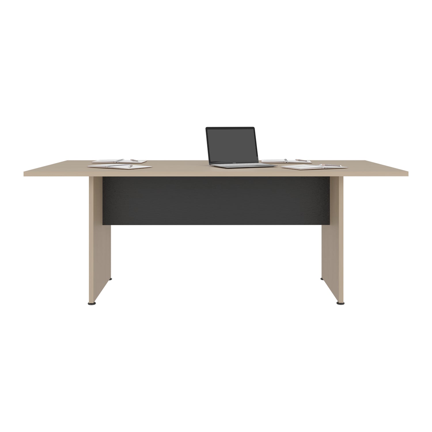 Mesa de Juntas Office M Cartagena y Wengue 200x75cm Rectangular con Patas