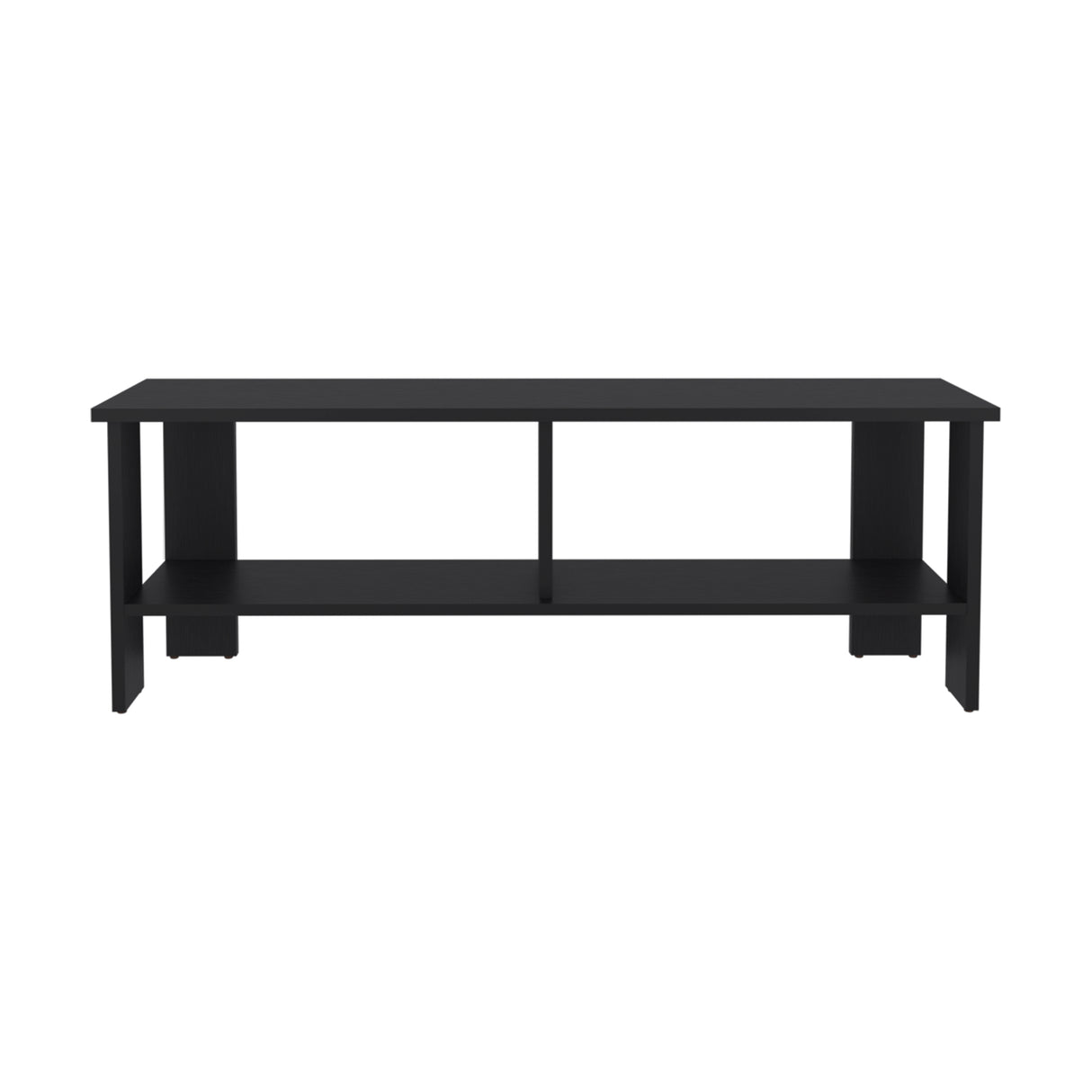 Mesa para TV Navia Plus Wengue 120.3x41.9cm para TV Hasta 55 Pulgadas con Dos Compartimientos