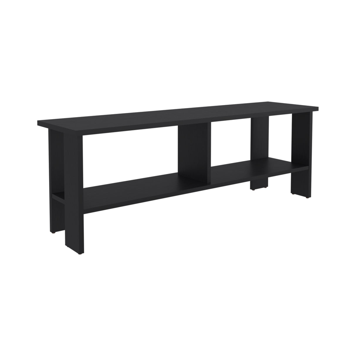 Mesa para TV Navia Plus Wengue 120.3x41.9cm para TV Hasta 55 Pulgadas con Dos Compartimientos