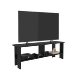 Mesa para TV Navia Plus Wengue 120.3x41.9cm para TV Hasta 55 Pulgadas con Dos Compartimientos