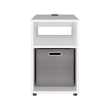 Mesa Auxiliar Mercer Blanco USB - Bylmo