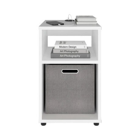 Mesa Auxiliar Mercer Blanco USB - Bylmo