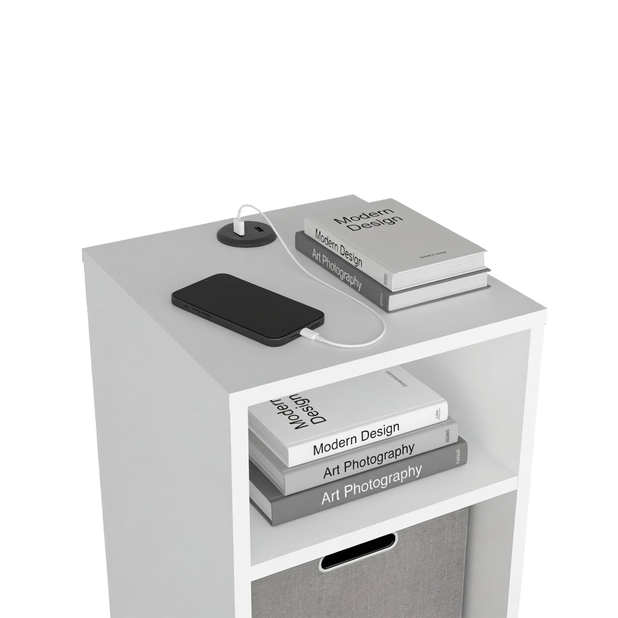 Mesa Auxiliar Mercer Blanco - vista 3