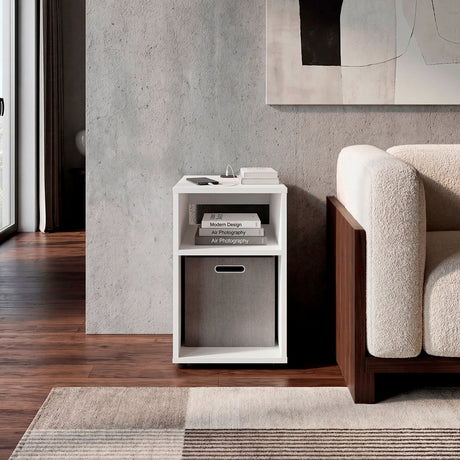 Mesa Auxiliar Mercer Blanco - vista 6