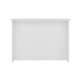 Isla de Cocina Fendi Blanco 120x90cm con Dos Compartimientos y Dos Entrepaños