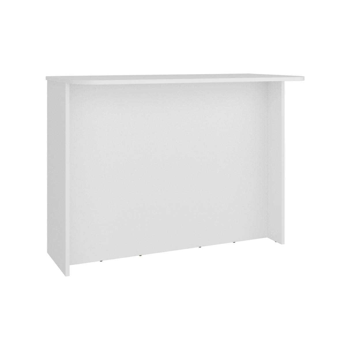 Isla de Cocina Fendi Blanco 120x90cm con Dos Compartimientos y Dos Entrepaños