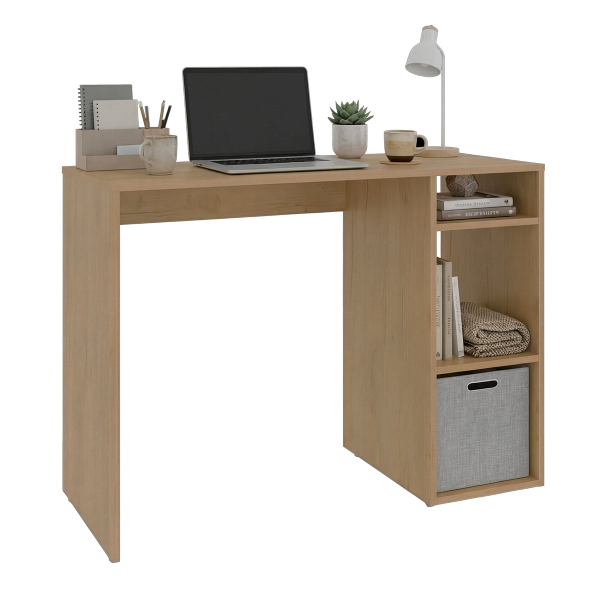 Escritorio Dalia Fresno Europeo 101.7x74cm con Organizador de Libros