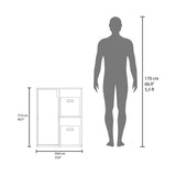 Estantería Vicco Blanco 59.9x77cm Rectangular con Dos Compartimientos y Un Entrepaño