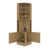 Bar Beijing Fresno 46.9x180.6cm con Tres Compartimientos y con Ocho Portabotellas