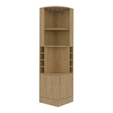 Bar Beijing Fresno 46.9x180.6cm con Tres Compartimientos y con Ocho Portabotellas