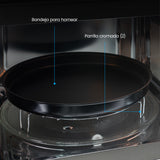 Horno Microondas Challenger Negro 49.5x29cm de 28 Litros con Función Airfryer