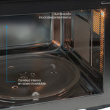 Horno Microondas Challenger Negro 49.5x29cm de 28 Litros con Función Airfryer