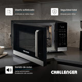 Horno Microondas Challenger Negro 49.5x29cm de 28 Litros con Función Airfryer