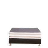 Colchón Moserrate Gris y Blanco Doble 140 X 190 Cm Ortopedico Firme de Espuma y Doble Faz