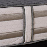 Colchón Moserrate Gris y Blanco King 200 X 200 Cm Ortopedico Firme de Espuma y Doble Faz