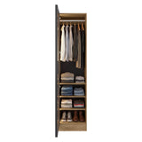 Closet Tolum Fresno Europeo 50x200cm False con una Puerta y Cuatro Compartimientos