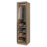 Closet Tolum Fresno Europeo 50x200cm False con una Puerta y Cuatro Compartimientos