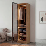 Closet Tolum Fresno Europeo 50x200cm False con una Puerta y Cuatro Compartimientos