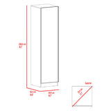 Closet Tolum Fresno Europeo 50x200cm False con una Puerta y Cuatro Compartimientos
