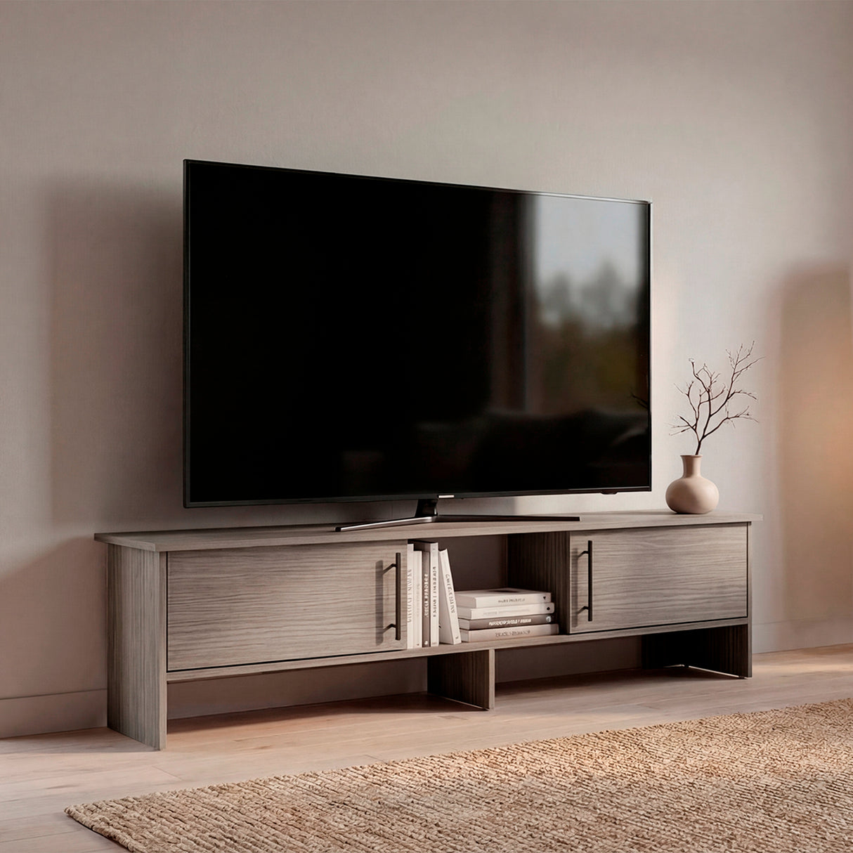 Rack de TV Dago Positano 160x41.8cm para TV Hasta 65" Pulgadas con Un Compartimiento