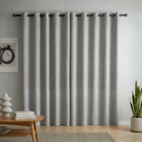 Cortina Blackout Gris Claro 280x220cm Doble Faz Acústica de Lineas