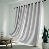 Cortina Blackout Gris Claro 280x220cm Doble Faz Acústica de Lineas