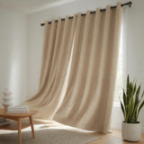 Cortina Blackout Beige Oscuro 280x220cm Doble Faz Acústica de Lineas