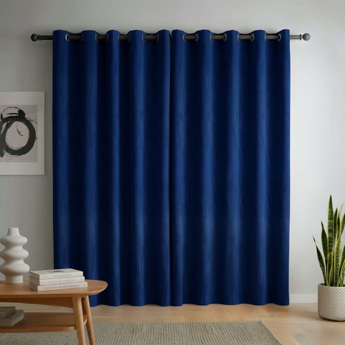 Cortina Blackout Azul Rey 280x220cm Doble Faz Acústica de Lineas – Bylmo