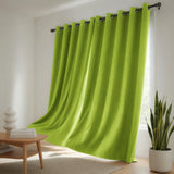 Cortina Blackout Verde Limón 280x220cm Doble Faz Acústica de Lineas