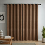 Cortina Blackout Marrón 280x220cm Doble Faz Acústica de Lineas