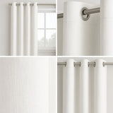 Cortina Semiblackout Blanco 270x200cm Doble Faz Fondo Entero