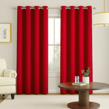 Cortina Semiblackout Rojo 270x200cm Doble Faz Fondo Entero
